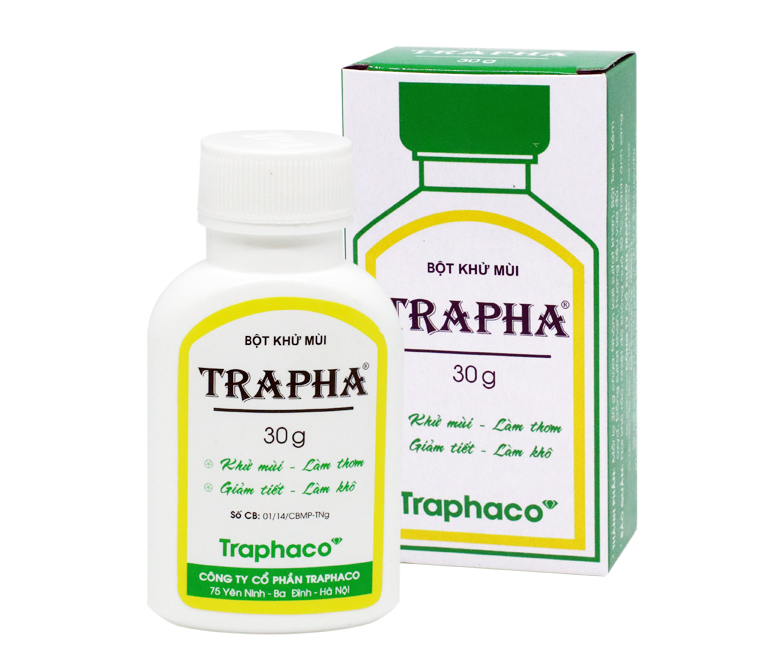 Bột khử mùi Trapha Traphaco (Lọ 30g)