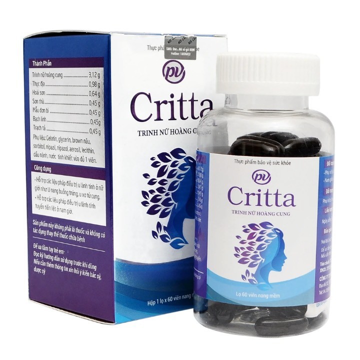 Viên uống Trinh Nữ Hoàng Cung Critta Phúc Vinh (Lọ 60 viên)