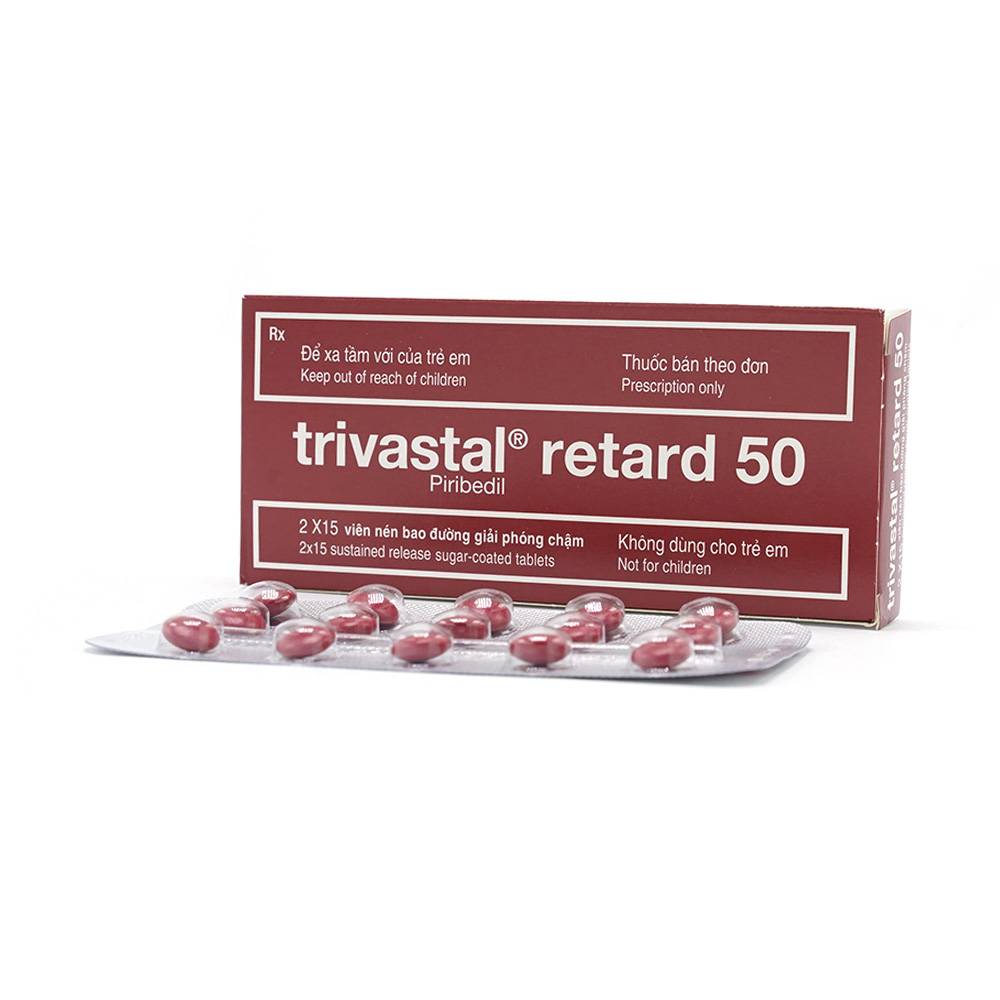 Trivastal Retard Piribedil 50mg Pháp (H/30v) date 04/2023