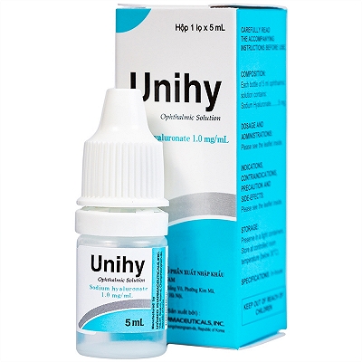 Unihy 5ml nhỏ mắt nhân tạo Unimed (Lọ/5ml)