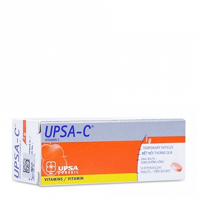 Upsa C Vitamin C 1g sủi Pháp (Tuýp 10 viên)