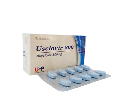 Usclovir 800 Acyclovir 800mg USP (Hộp 30 viên)