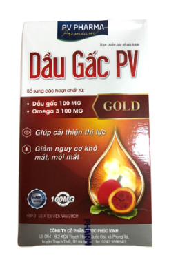 Viên Dầu Gấc PV Phúc Vinh (Lọ/100v) date 06/2026