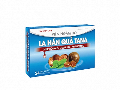 Viên ngậm La Hán Quả Tana có đường Tân Á (Hộp 24 viên)