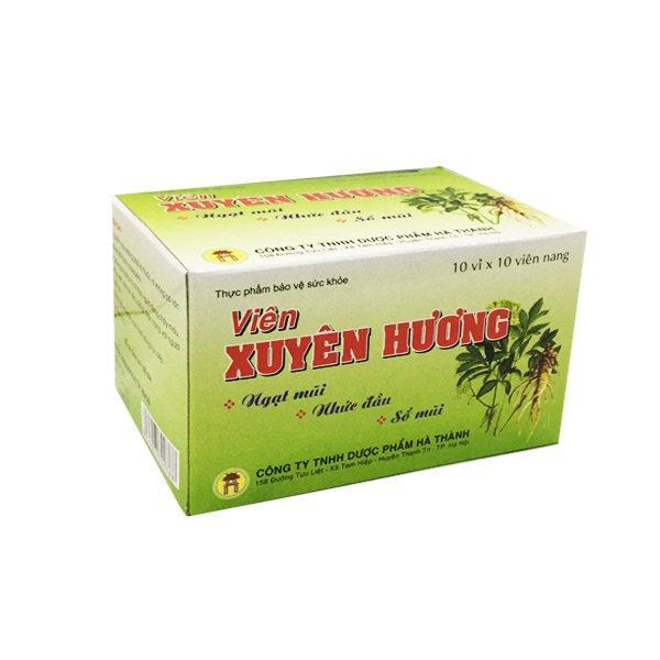 Viên uống xuyên hương Hà Thành (Hộp 100 viên)