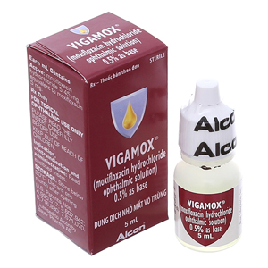 Nhỏ mắt Vigamox Mỹ (Lọ 5ml)