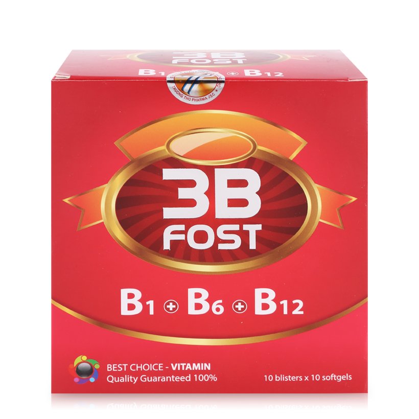 Viên uống Vitamin 3B Fost B1 B6 B12 Beatexphar (Hộp 100 viên)