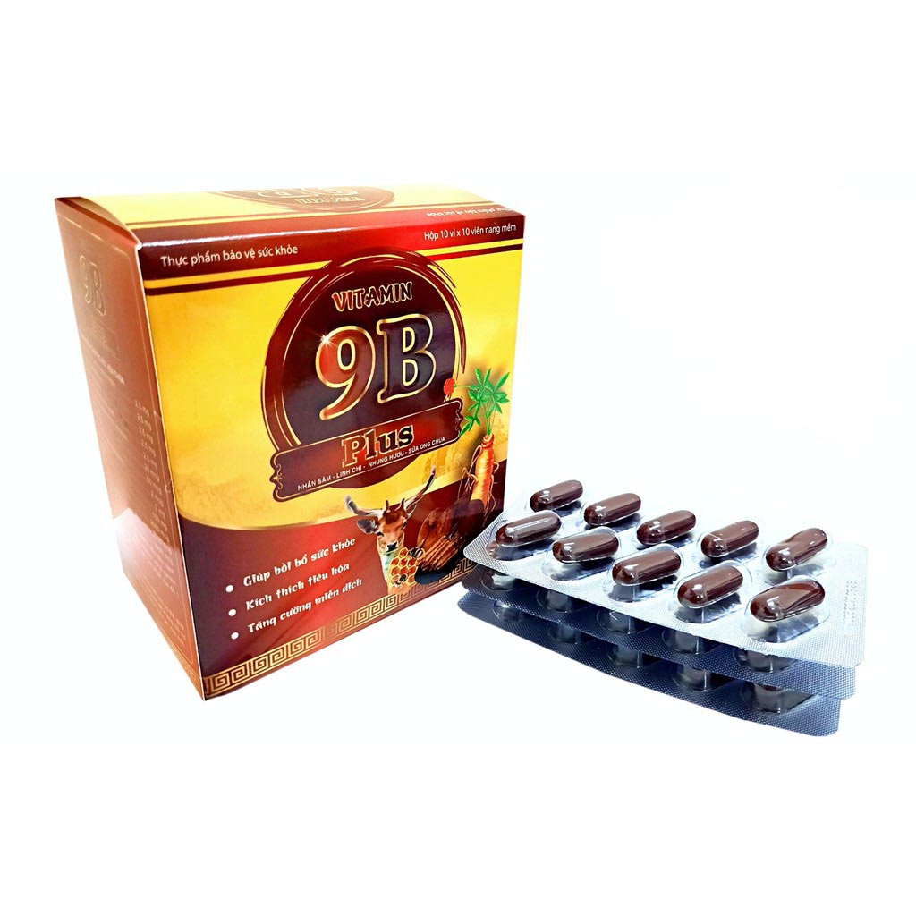 Viên uống Vitamin 9B Plus Đại Uy (Hộp 100 viên)