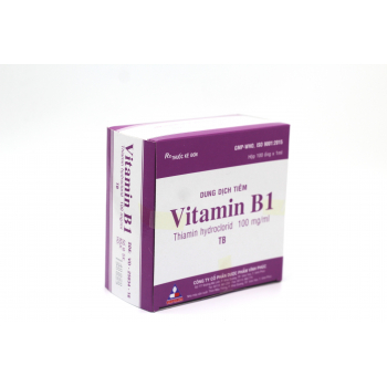 Tiêm Vitamin B1 100mg/ml Vĩnh Phúc (Hộp 100 ống x 1ml)