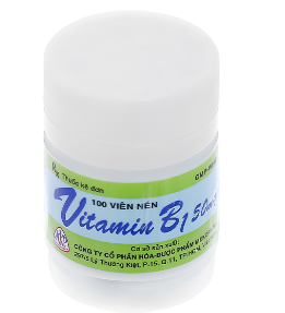 Vitamin B1 250mg viên bao đường Mekophar (Lọ 100 viên)