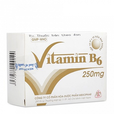 Vitamin B6 Mekophar (Hộp 100 viên)