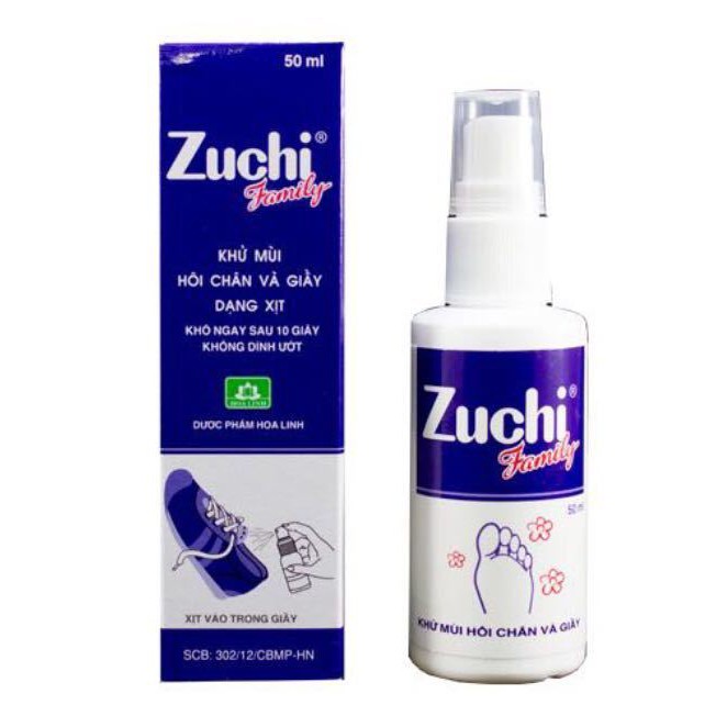 Xịt giầy Zuchi Family Hoa Linh (Lọ 50ml)