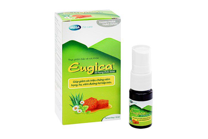 Xịt Họng Thảo Dược Eugica Mega (Lọ 10ml)