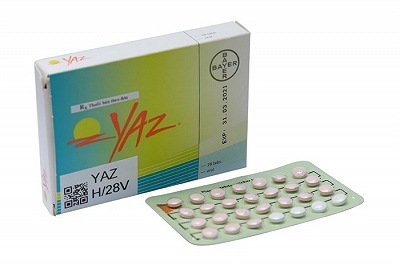 Yaz Drospirenone Ethinylestradiol tránh thai Bayer (Hộp 28 viên)