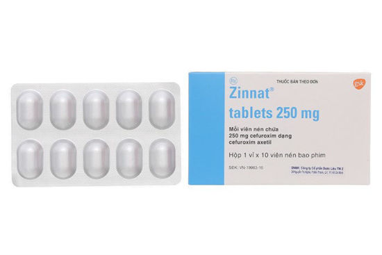 Zinnat Cefuroxim 250mg GSK (Hộp 10 viên)