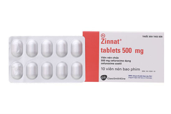 Zinnat Cefuroxim 500mg (Hộp 10 viên)