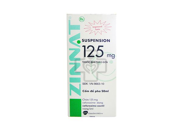 Hỗn dịch Zinnat Suspension Cefuroxim 125 mg GSK (Lọ 50ml)