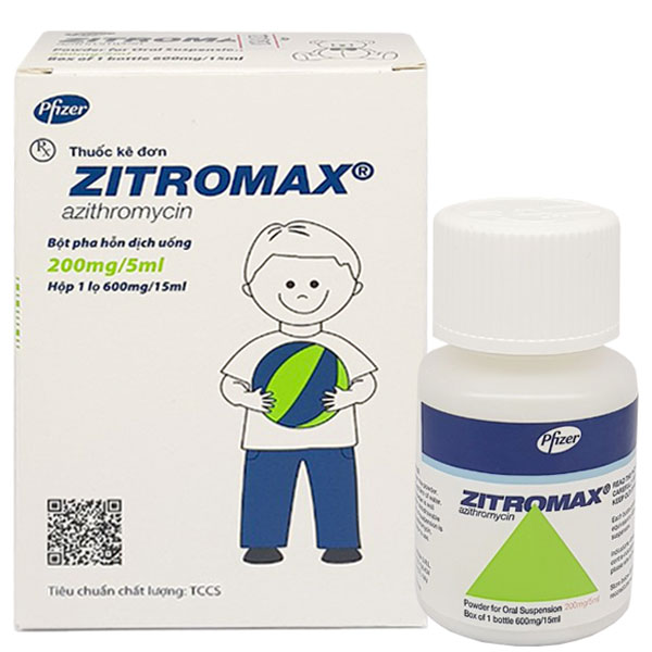 Zitromax 200mg/5ml Pfizer (Lọ 15ml)